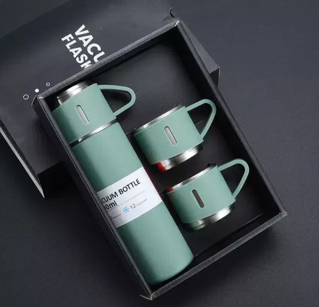 فلاسک یونیک سه کاپ vacuum flask set