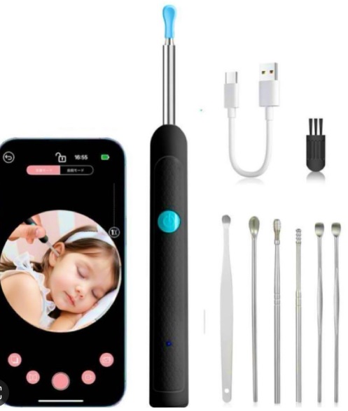 گوش پاک‌کن هوشمند وایرلس (Wireless Visual Ear Pick) – کد 340033ig